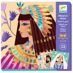 Djeco Stickeren op Nummer met Metallicfolie en Diamantjes