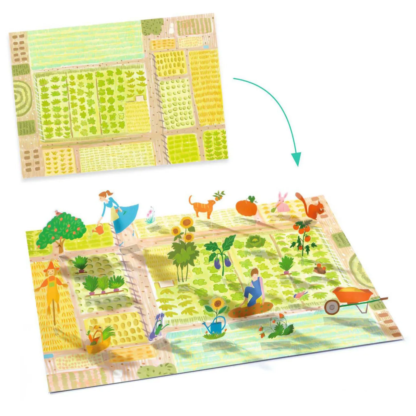 Djeco Stickers - Op de Boerderij