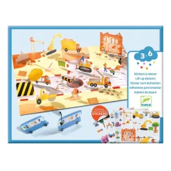 Djeco Stickers - Voertuigen