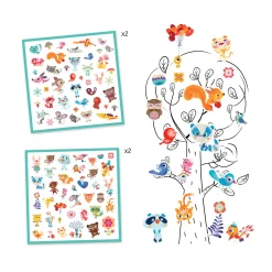 Djeco Stickers Kleine Dieren, 160st.