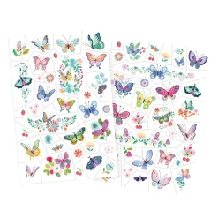 Djeco Tattoo Vlinders - 2 Vellen