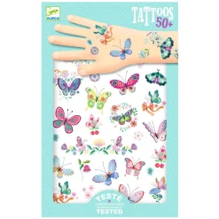 Djeco Tattoo Vlinders - 2 Vellen
