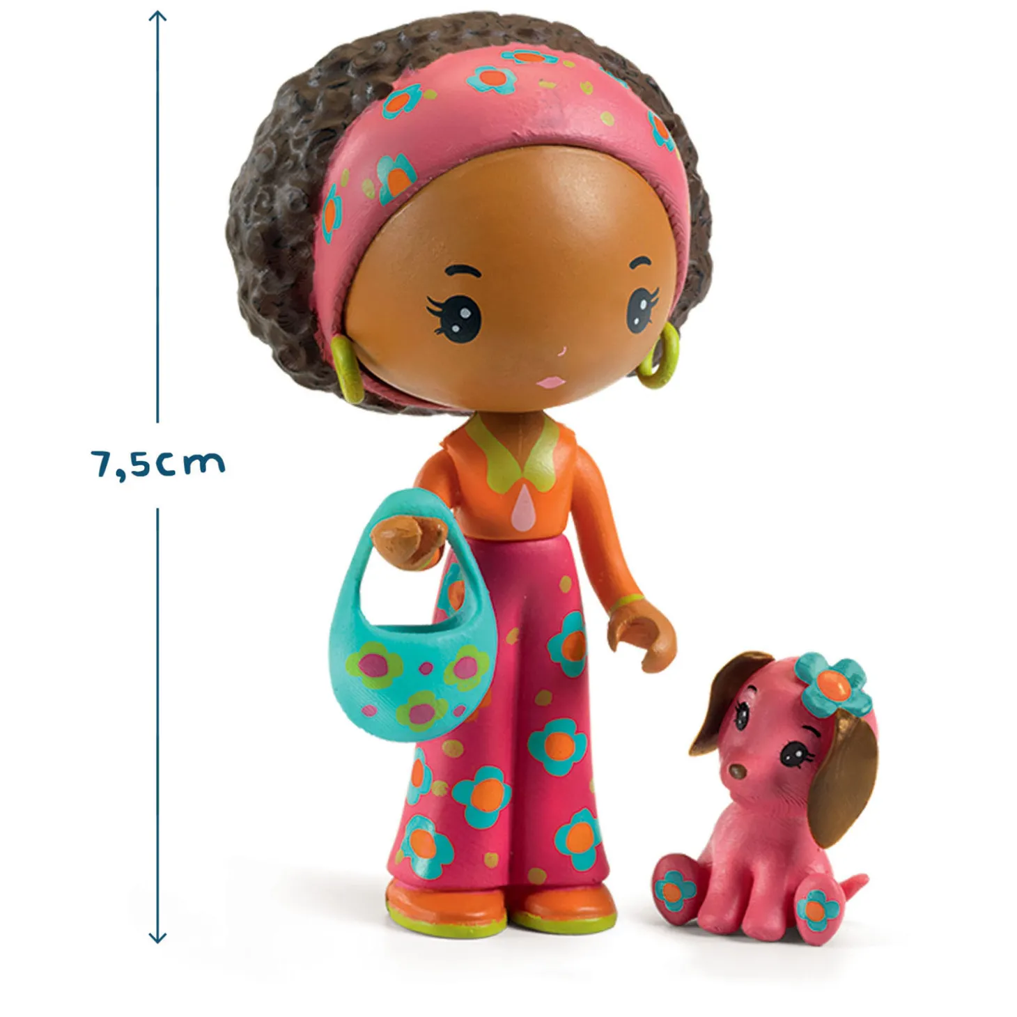 Djeco Tinyly Poppy en Nouky Houten Speelfiguren, 4dlg.