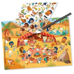 Djeco Wrijfplaatjes Noordpool en Savanne - 93dlg.