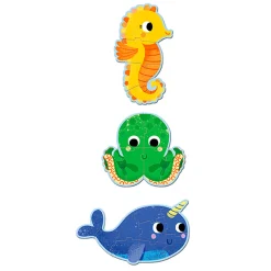 Djeco Zeedieren 3in1 Puzzel