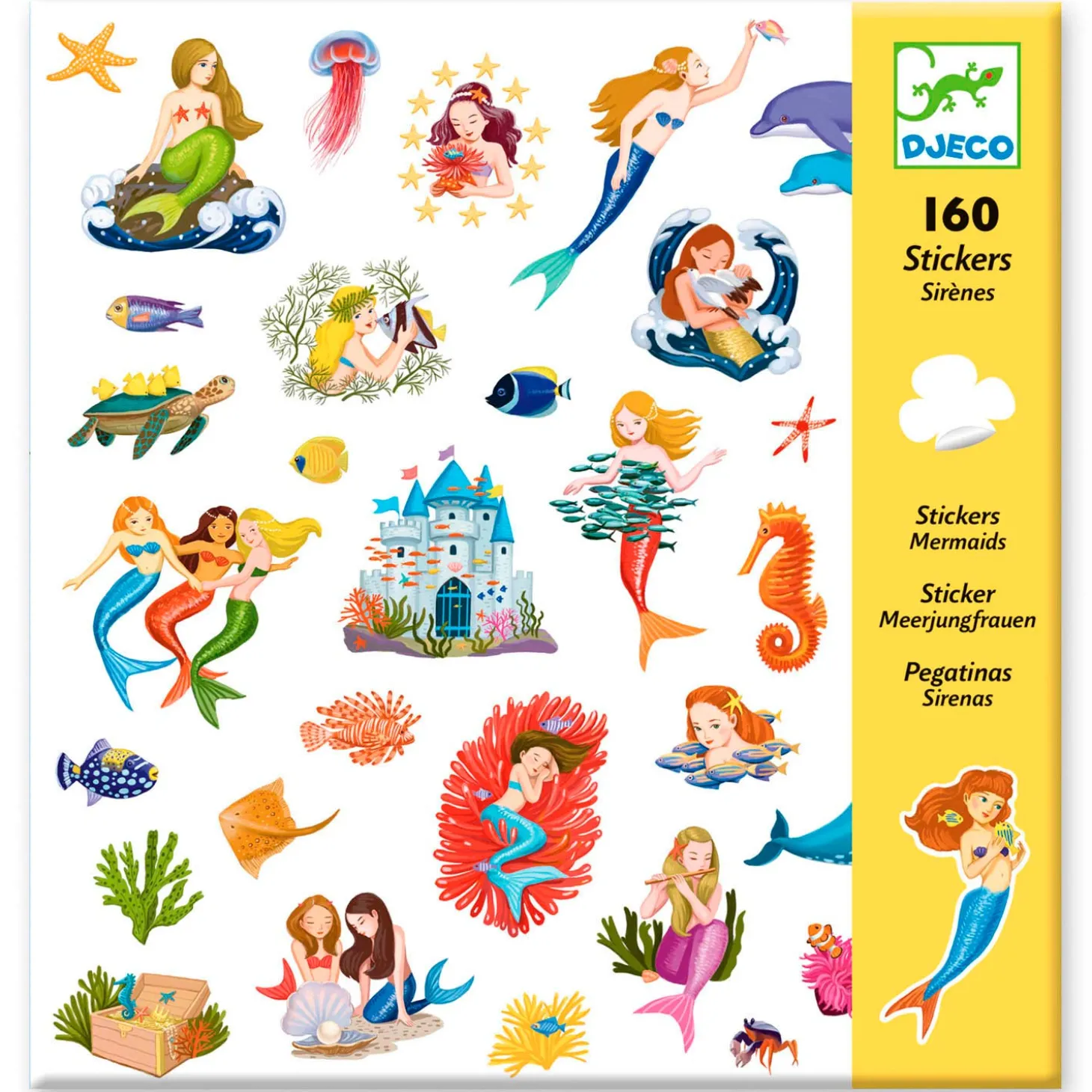 Djeco Zeemeermin Stickers, 160st.