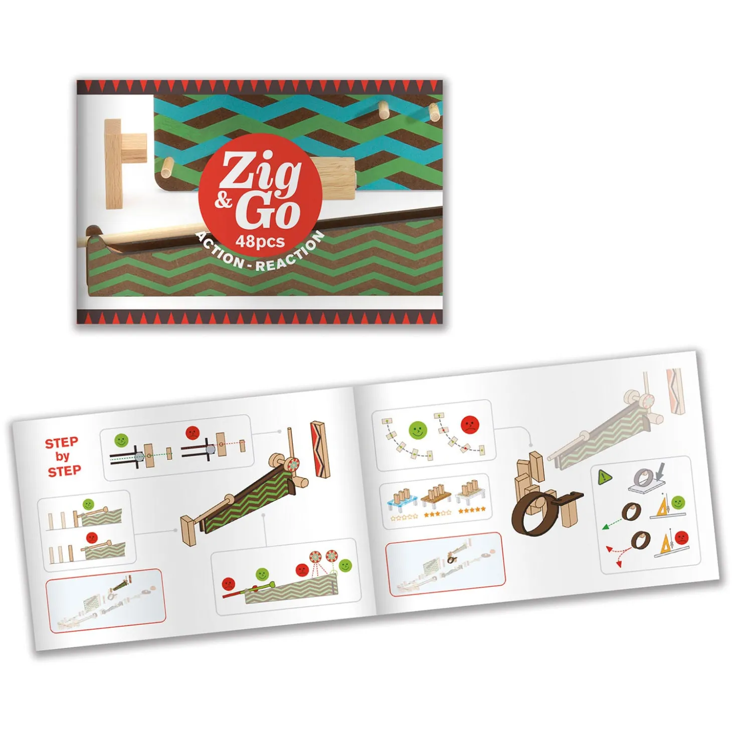 Djeco Zig & Go Action Reaction Baan, 48dlg.