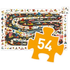 Djeco Zoekpuzzel Autosport - 54st.