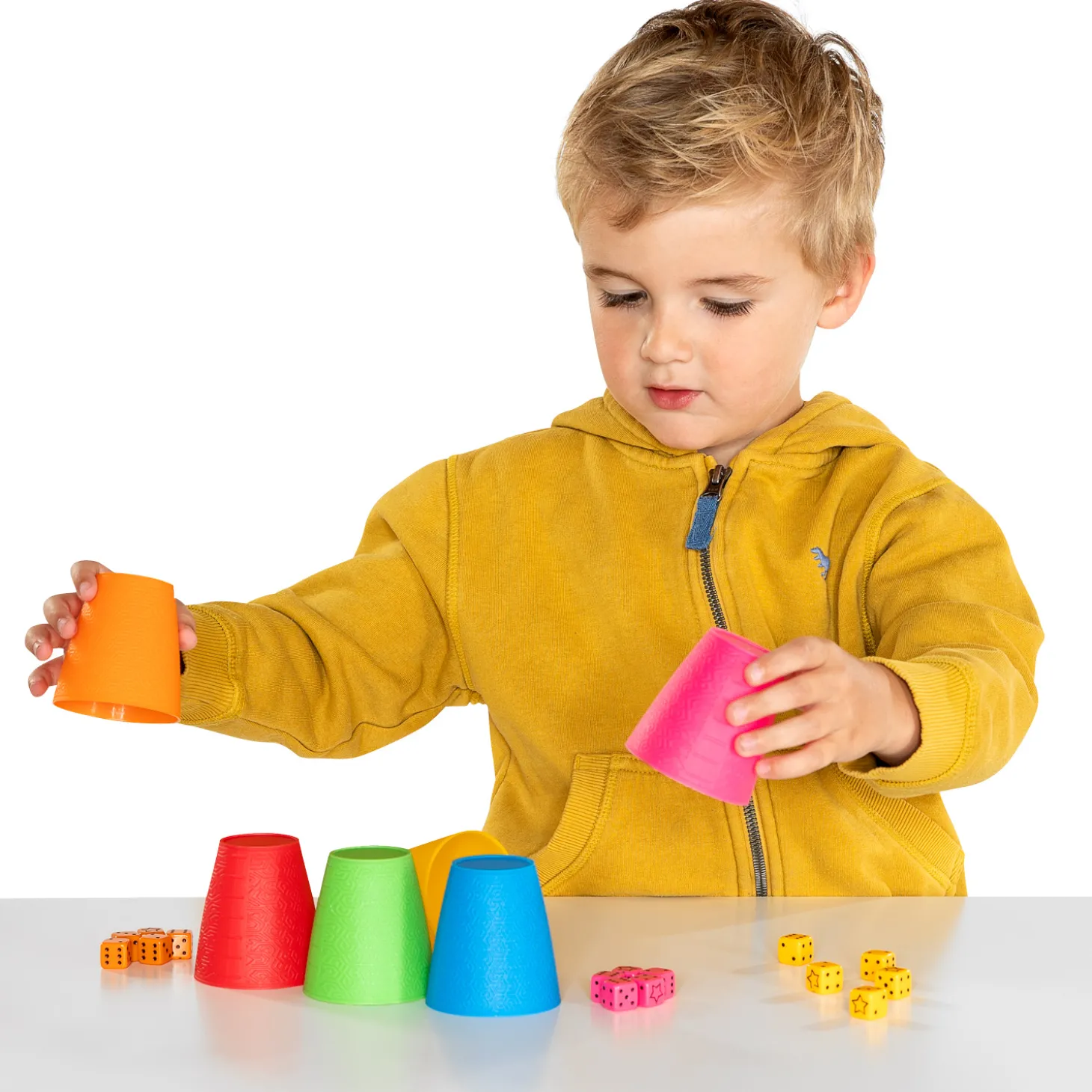 Dobbelspel 6 Cups en 30 Dobbelstenen