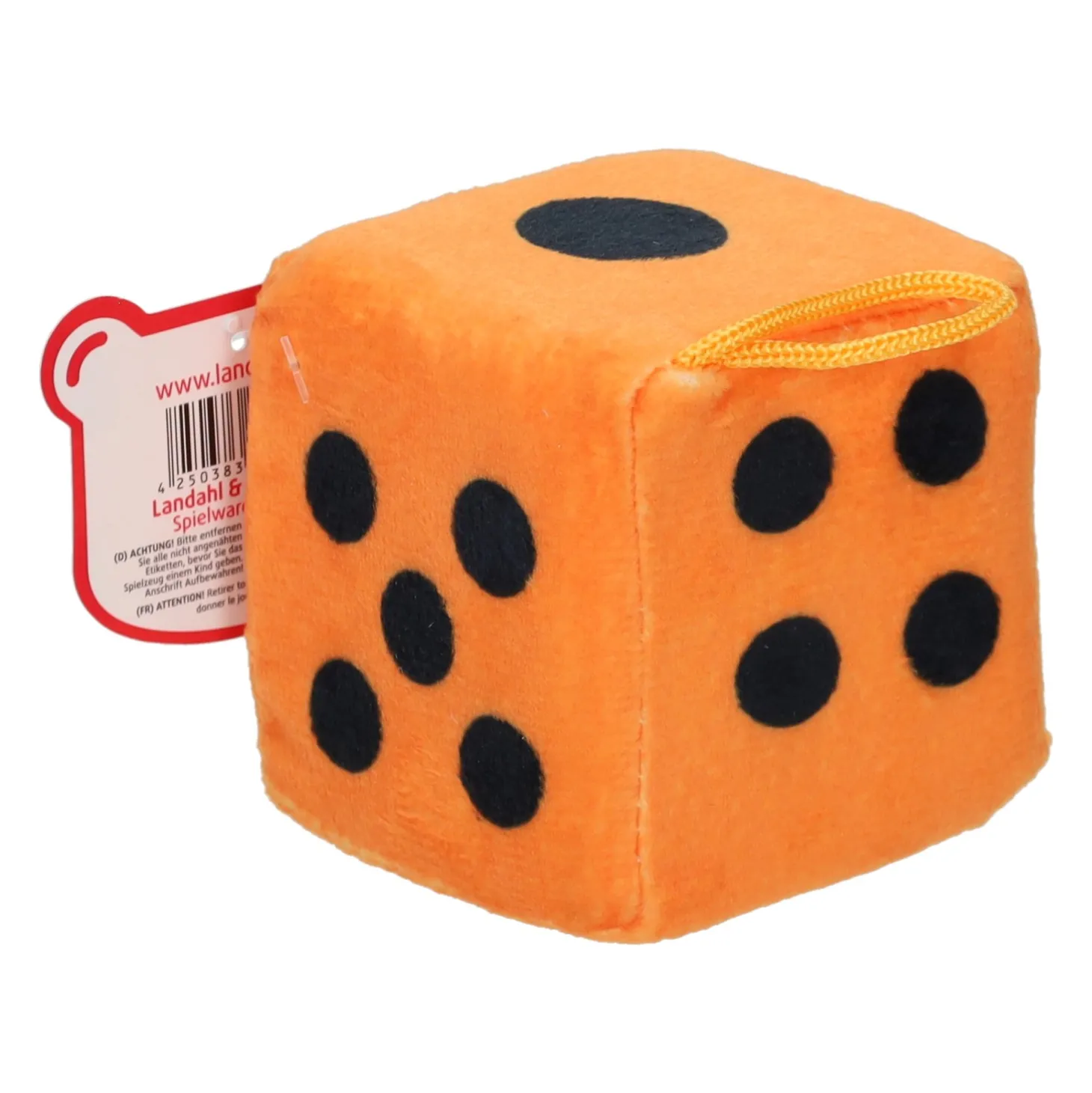 Dobbelsteen Pluche, 7cm