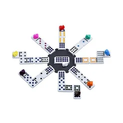 Domino Mexican Train in Houten Koffer