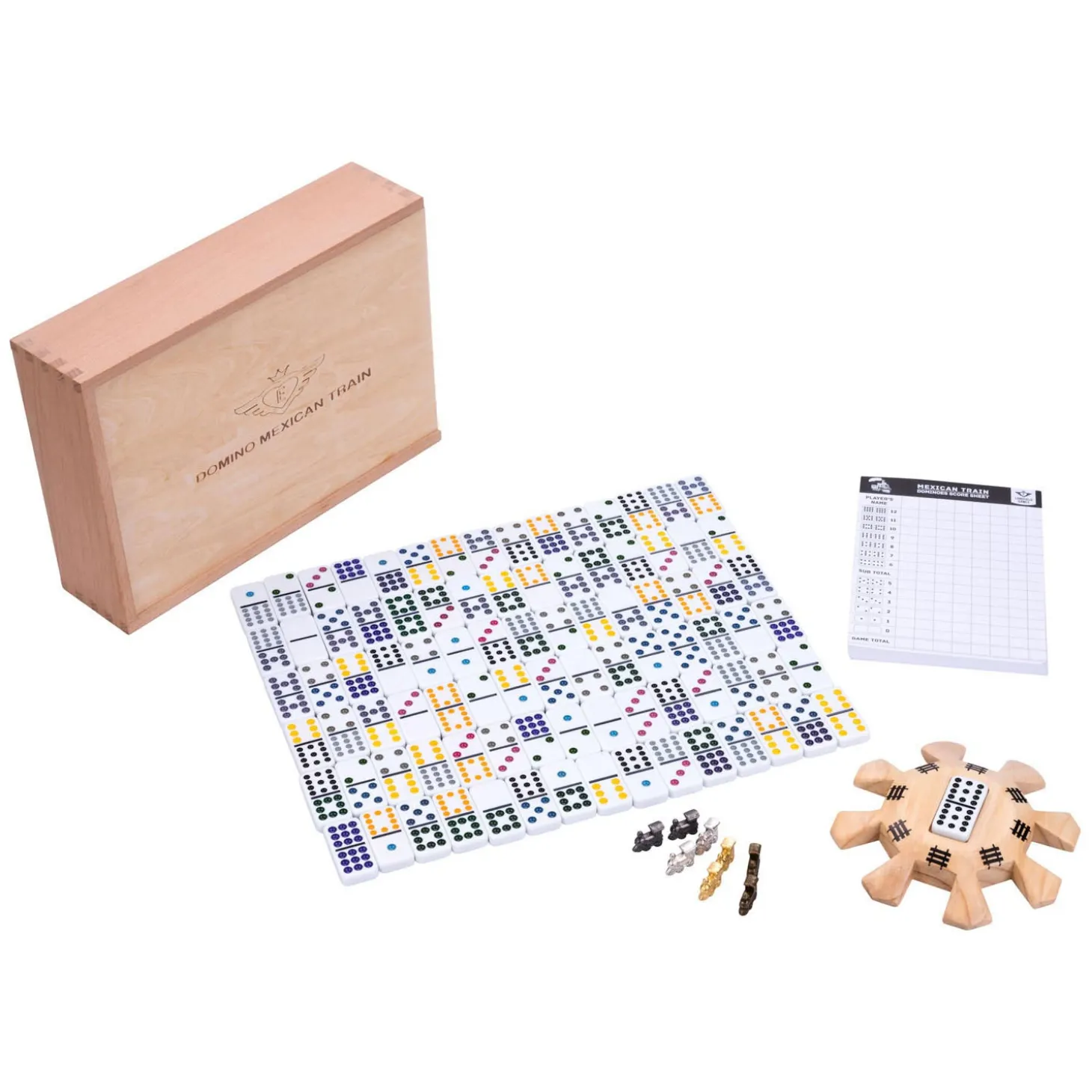 Domino Mexican Trains D12 Deluxe