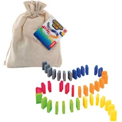 Dominostenen in Katoenen Tasje