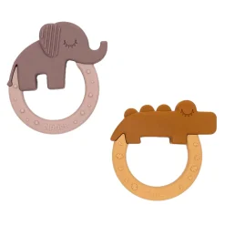 Done by Deer Bijtring Deer Friends Mosterd/Roze, 2st.