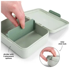 Done by Deer Broodtrommel met Vakken - Groen