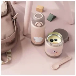 Done by Deer Geïsoleerde Drinkfles Tiny Farm - Roze