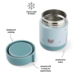 Done by Deer Geïsoleerde Voedselbakje Tiny Farm - Blauw