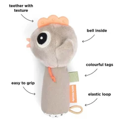 Done by Deer Sensorische Rammelaar Kleine Boerderij Beige