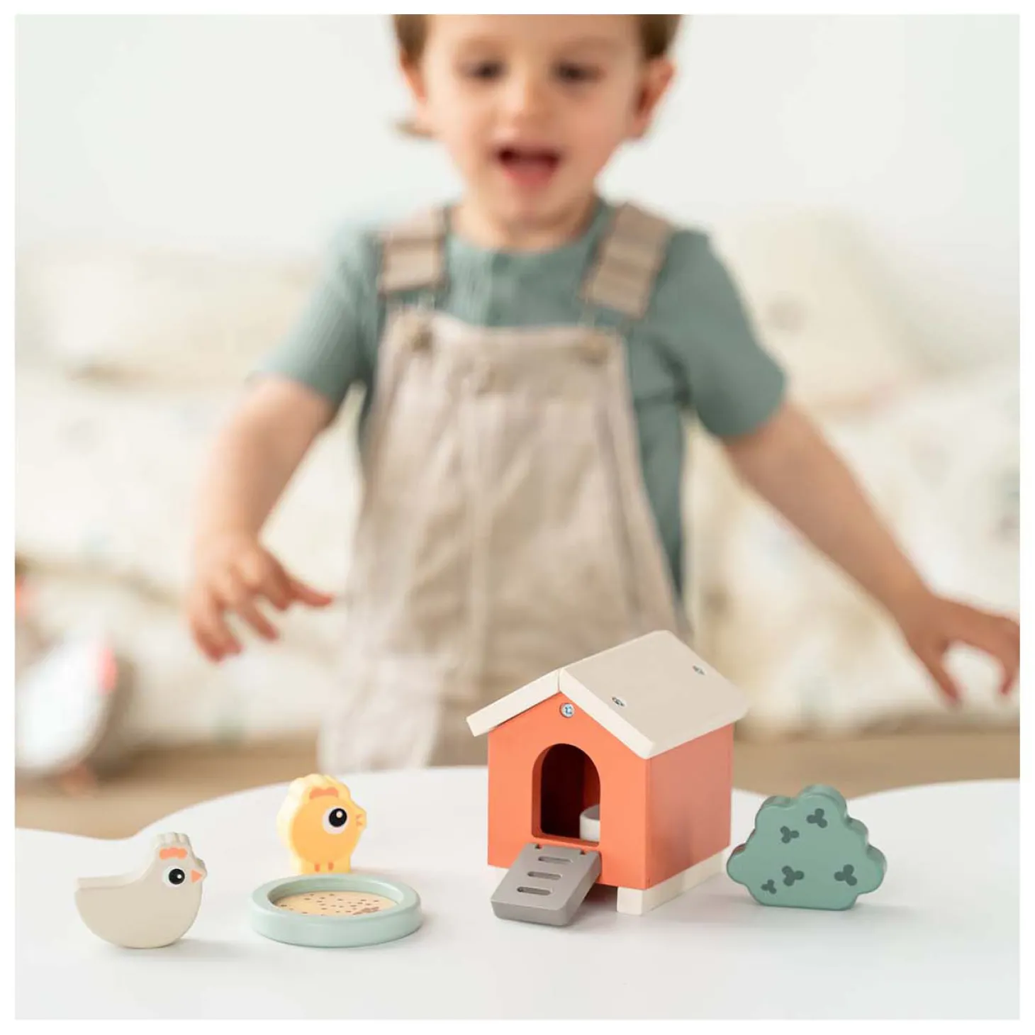 Done by Deer Tiny Farm Houten Speelset Clucky