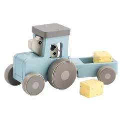 Done by Deer Tiny Farm Houten Tractor Dotti Blauw