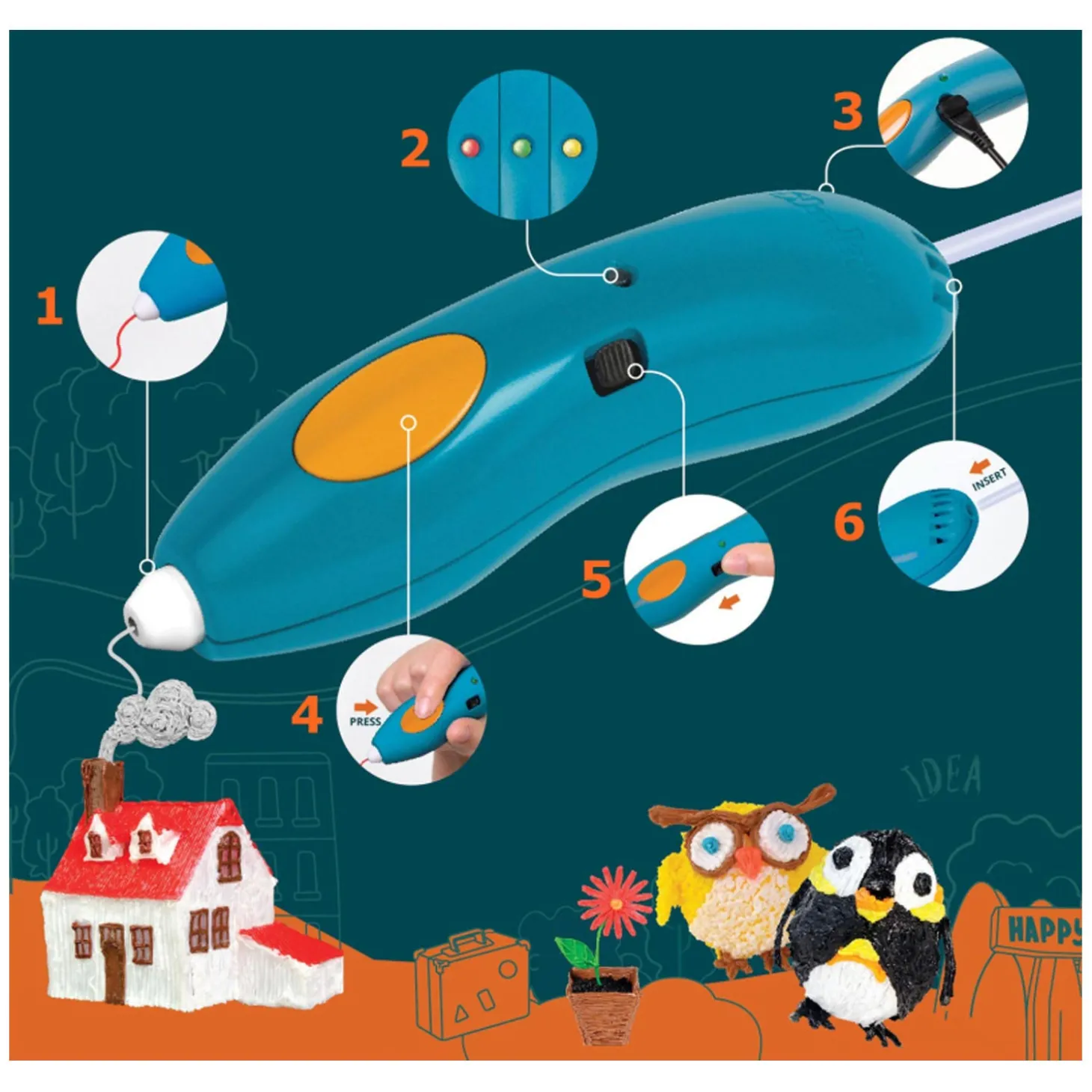 3Doodler Start + Essentiel 3D Pen