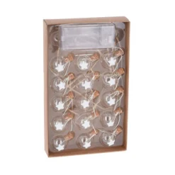 Draadslinger met 15 Kerstballetjes Led Warm White