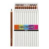 Driehoekige Jumbo Kleurpotloden - Bruin, 12st.