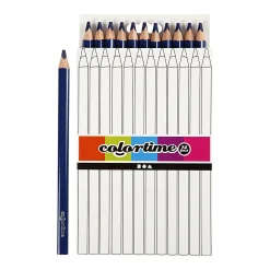 Driehoekige Jumbo Kleurpotloden - Donkerblauw, 12st.