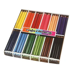 Driehoekige Jumbo Kleurpotloden - Basiskleuren, 144st.