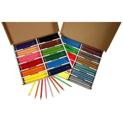 Driehoekige Jumbo Kleurpotloden - Basiskleuren, 144st.