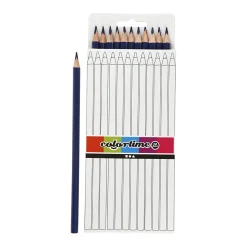 Driehoekige Kleurpotloden - Donkerblauw, 12st.