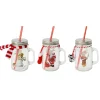 Drinkglas Kerst met Handvat 450ml, 12st.