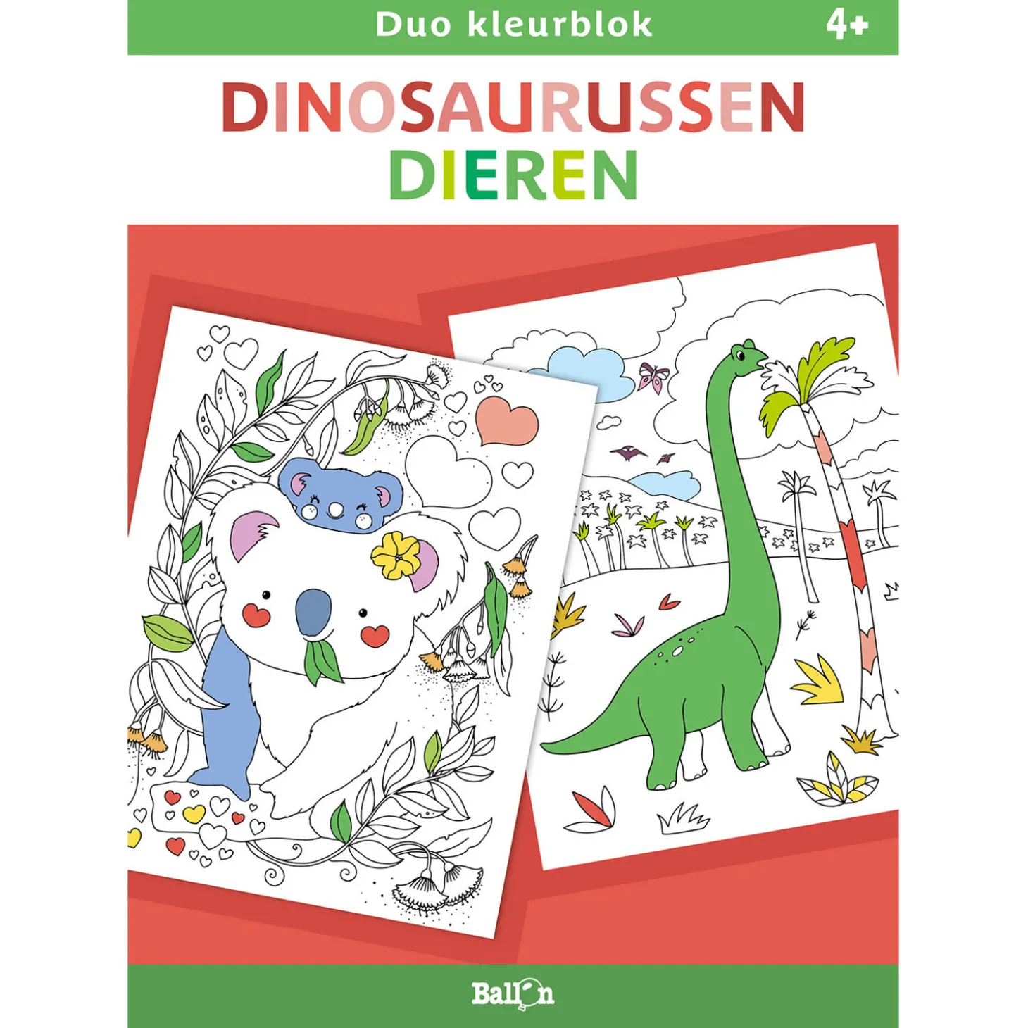 Duo kleurblokken - Dinosaurussen en Dieren