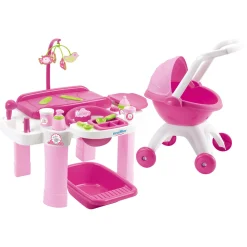 Ecoffier Verzorgingsset met Poppenwagen