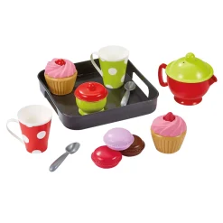 Ecoiffier 100& Chef Cupcakes op Dienlad Speelset, 12dlg.