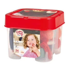 Ecoiffier 100% Chef Eetset met Speeleten, 34dlg.