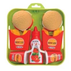 Ecoiffier 100% Chef Hamburgerset op Dienblad