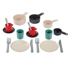 Ecoiffier 100% Chef Servies en Bestek in Pan, 19dlg.