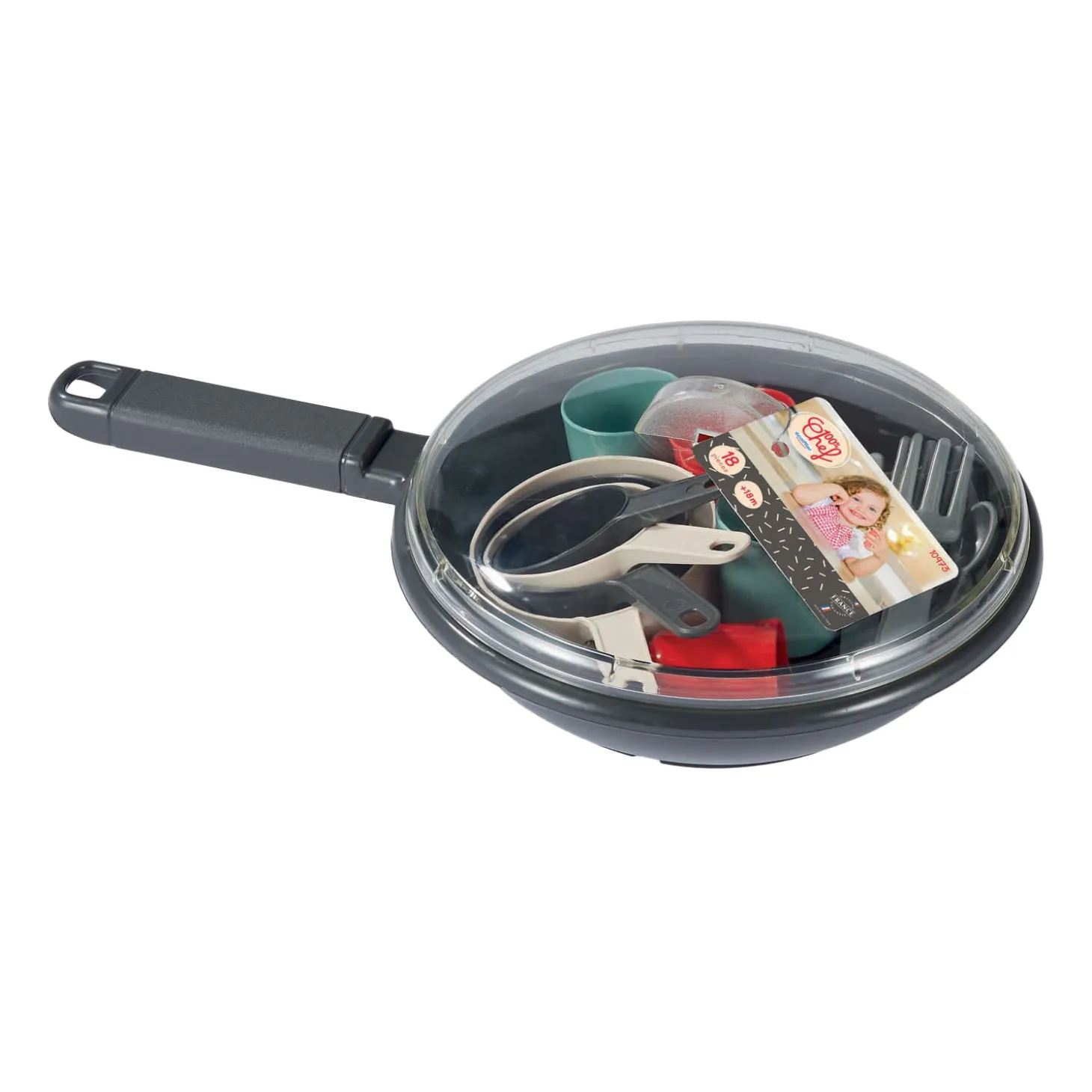 Ecoiffier 100% Chef Servies en Bestek in Pan, 19dlg.