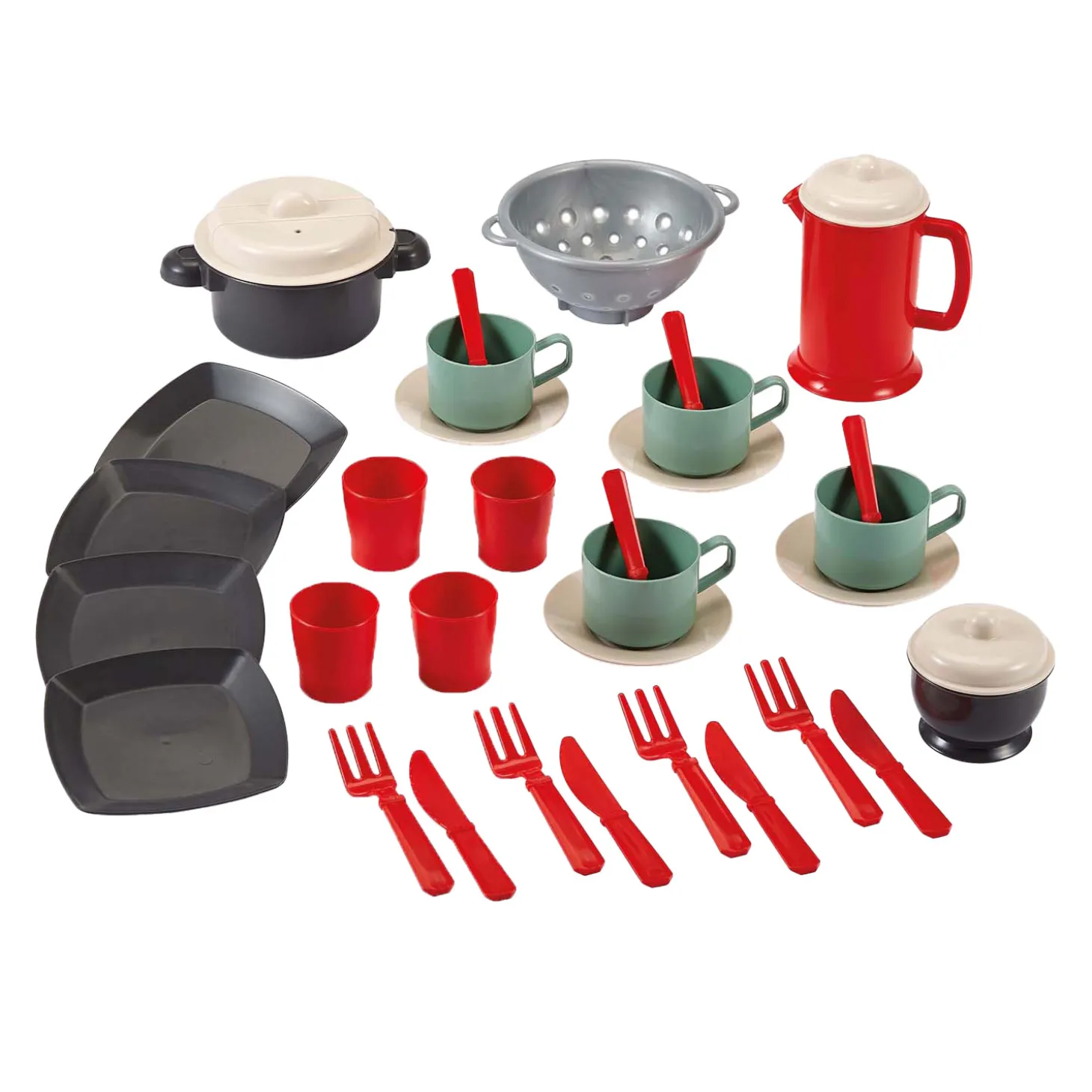 Ecoiffier 100% Chef Servies Set in Tas