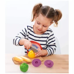 Ecoiffier 100% Chef Snijplank met Groenten en Snijmes, 10dlg.