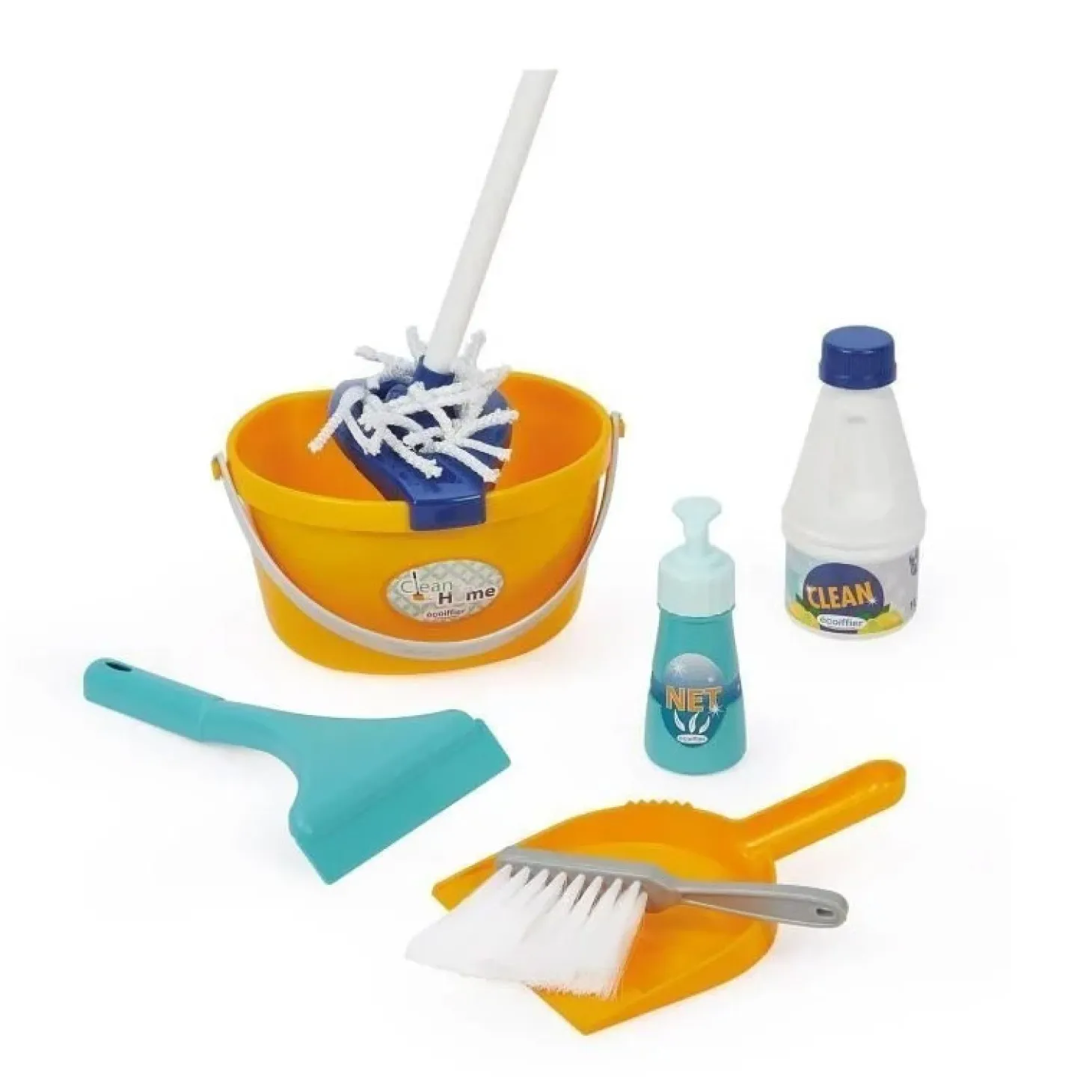 Ecoiffier Clean Home Schoonmaakkar met Stofzuiger