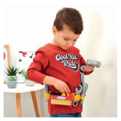 Ecoiffier Gereedschapsriem in Kofffer met Accessoires, 14dlg.