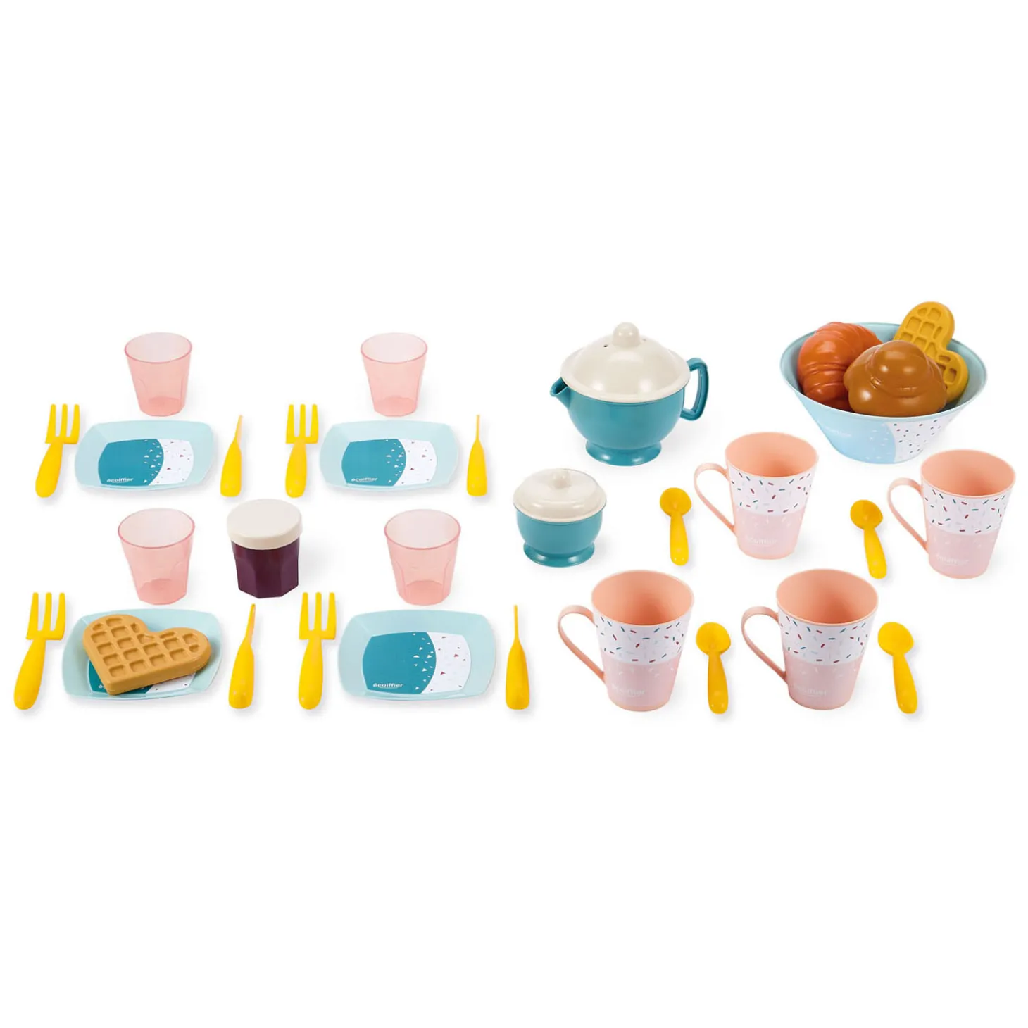 Ecoiffier Ontbijt Speelset in Opbergbox, 35dlg.
