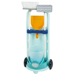 Ecoiffier Schoonmaak Trolley Blauw, 5dlg.
