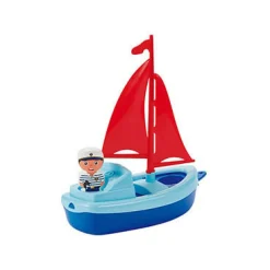 Ecoiffier Zeilboot met Speelfiguur, 22cm