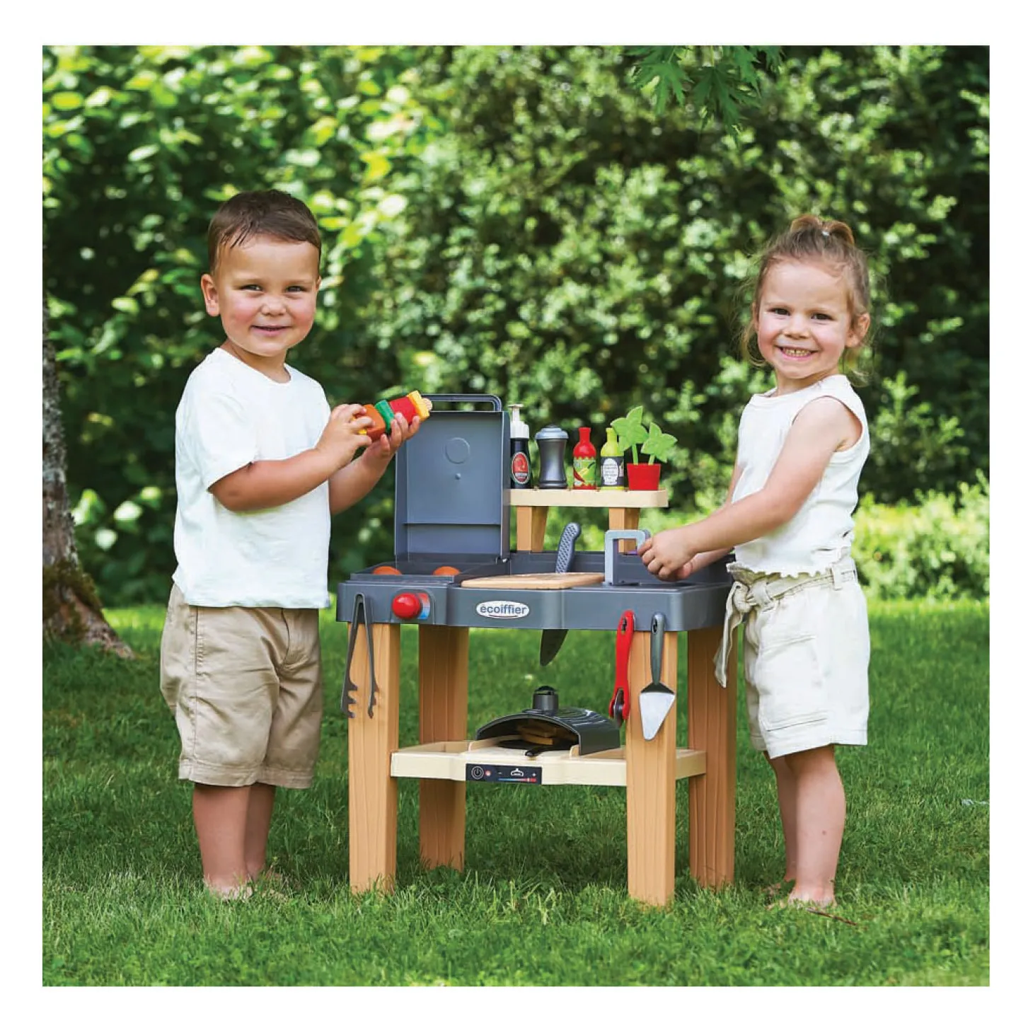Ecoiffier Zomer Keuken met Barbecue en Pizzaoven, 27dlg.