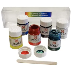 Ecola Plakkaatverf Set Primaire Kleuren, 6x16ml