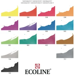 Ecoline Brush Pen Set, 15 Kleuren