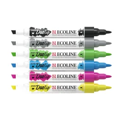Ecoline Duotip Markers Basisset, 6dlg.
